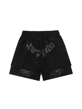 Sp5der OG Web Double Layer Short — Black